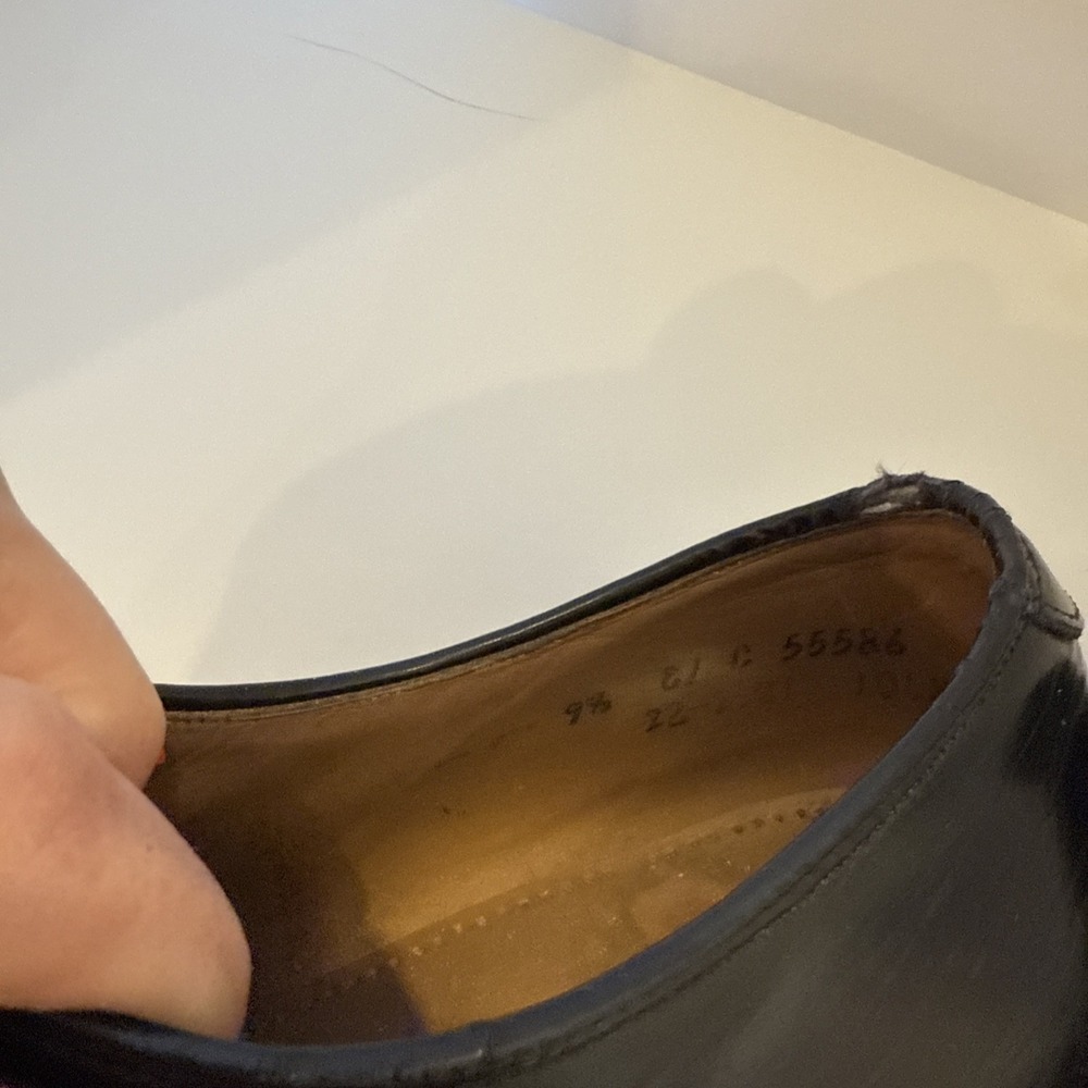 Johnston & Murphy Optima Black Leather Dress Shoes - Picture 4 of 7